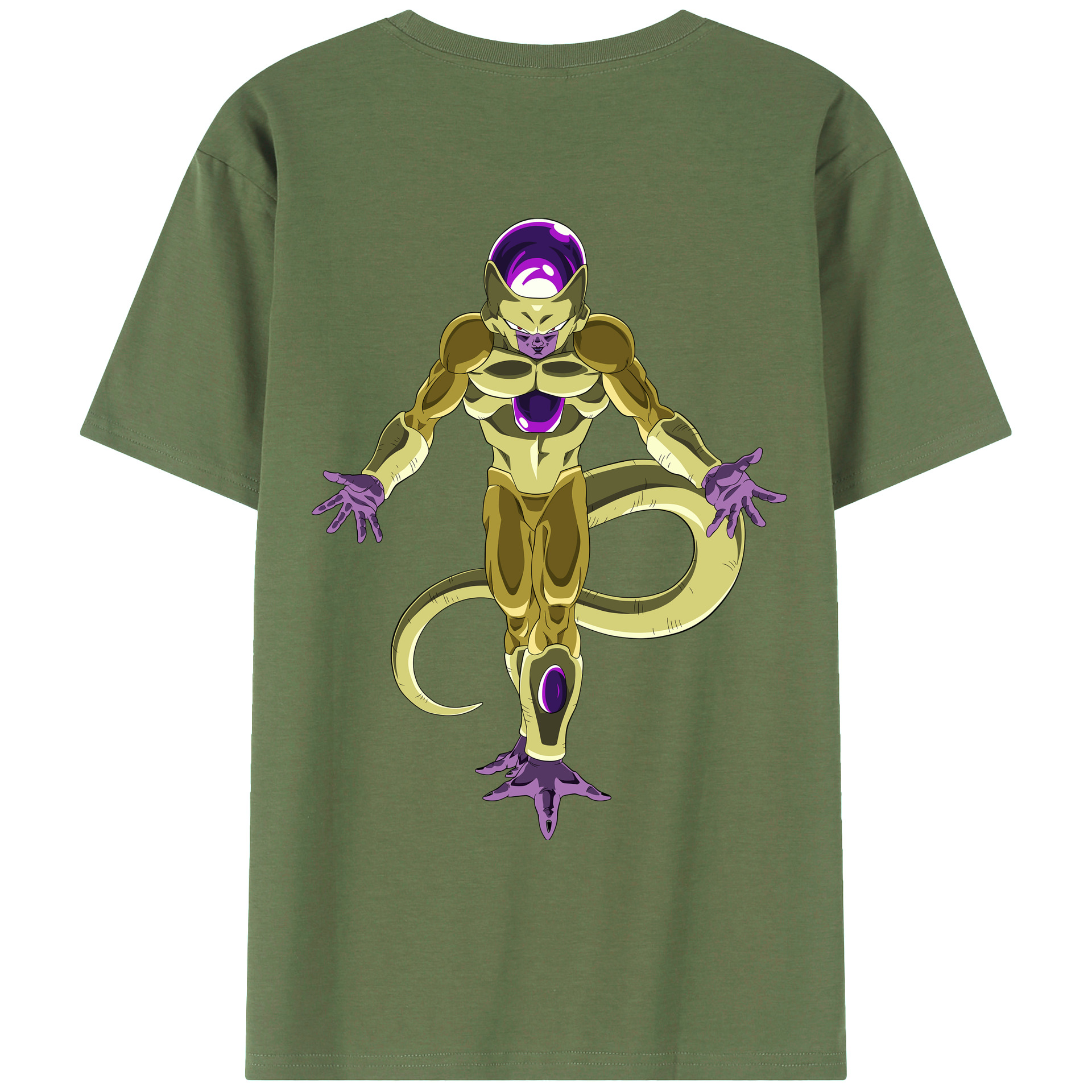 （画像用） ドラゴンボール フリーザ DRAGON BALL Frieza 綿100％ メンズ半袖Tシャツ（バックプリント） 通気性